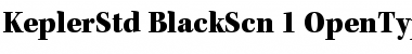 Download Kepler Std Black Semicondensed Font