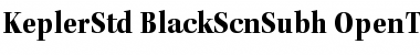 Download Kepler Std Black Semicondensed Subhead Font
