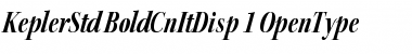 Download Kepler Std Bold Condensed Italic Display Font