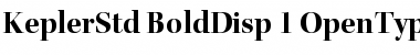 Download Kepler Std Bold Display Font