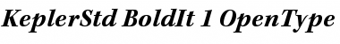 Download Kepler Std Bold Italic Font