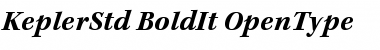 Download Kepler Std Bold Italic Font