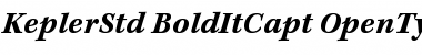 Download Kepler Std Bold Italic Caption Font
