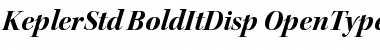Download Kepler Std Bold Italic Display Font