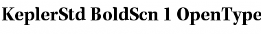 Download Kepler Std Bold Semicondensed Font