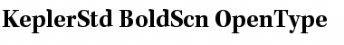 Download Kepler Std Bold Semicondensed Font