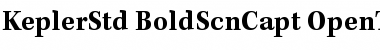 Download Kepler Std Bold Semicondensed Caption Font