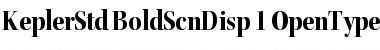 Download Kepler Std Bold Semicondensed Display Font