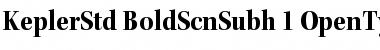 Download Kepler Std Bold Semicondensed Subhead Font