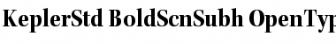 Download Kepler Std Bold Semicondensed Subhead Font