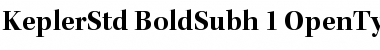 Download Kepler Std Bold Subhead Font