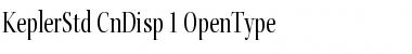 Download Kepler Std Condensed Display Font