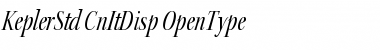 Download Kepler Std Condensed Italic Display Font