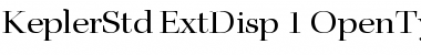 Download Kepler Std Extended Display Font