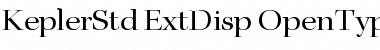 Download Kepler Std Extended Display Font