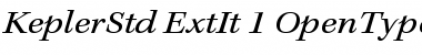 Download Kepler Std Extended Italic Font