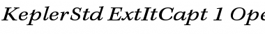 Download Kepler Std Extended Italic Caption Font