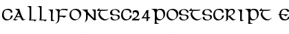 Download CallifontsC24PostScript Regular Font