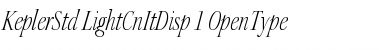 Download Kepler Std Light Condensed Italic Display Font