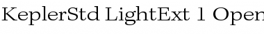 Download Kepler Std Light Extended Font