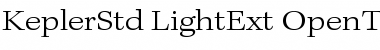 Download Kepler Std Light Extended Font