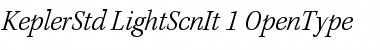 Download Kepler Std Light Semicondensed Italic Font
