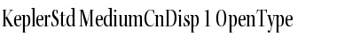 Download Kepler Std Medium Condensed Display Font