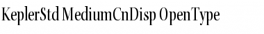 Download Kepler Std Medium Condensed Display Font