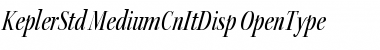 Download Kepler Std Medium Condensed Italic Display Font
