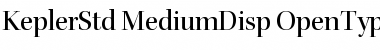 Download Kepler Std Medium Display Font