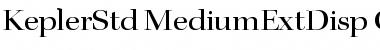 Download Kepler Std Medium Extended Display Font