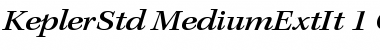 Download Kepler Std Medium Extended Italic Font