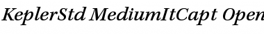 Download Kepler Std Medium Italic Caption Font