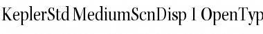 Download Kepler Std Medium Semicondensed Display Font