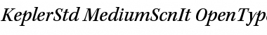Download Kepler Std Medium Semicondensed Italic Font