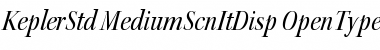 Download Kepler Std Medium Semicondensed Italic Display Font