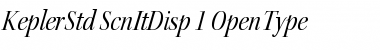 Download Kepler Std Semicondensed Italic Display Font