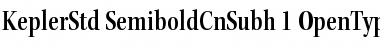 Download Kepler Std Semibold Condensed Subhead Font