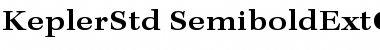 Download Kepler Std Semibold Extended Caption Font