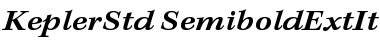 Download Kepler Std Semibold Extended Italic Caption Font