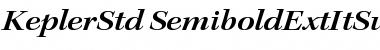 Download Kepler Std Semibold Extended Italic Subhead Font