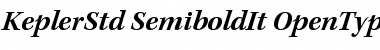 Download Kepler Std Semibold Italic Font