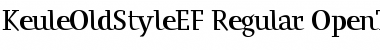 Download KeuleOldStyleEF Regular Font