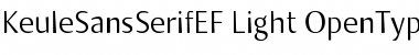 Download KeuleSansSerifEF Light Font