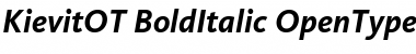Download KievitOT-BoldItalic Regular Font