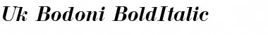 Download Uk_Bodoni BoldItalic Font