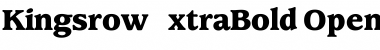 Download KingsrowExtraBold Regular Font