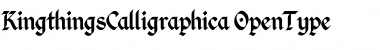Download Kingthings Calligraphica Regular Font