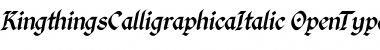 Download Kingthings Calligraphica Italic Calligraphica Font