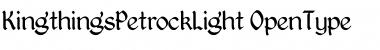 Download Kingthings Petrock Light Font